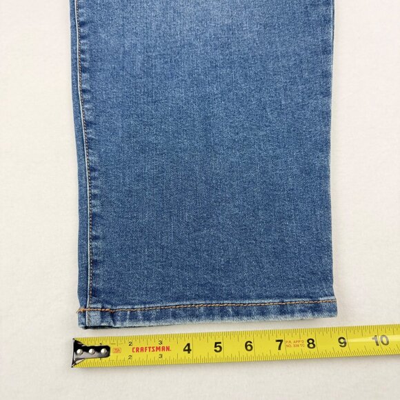 NWT Terra & Sky Women's Straight High Rise Stretch Blue Denim Jeans Plus Sz 26WP - Picture 9 of 10